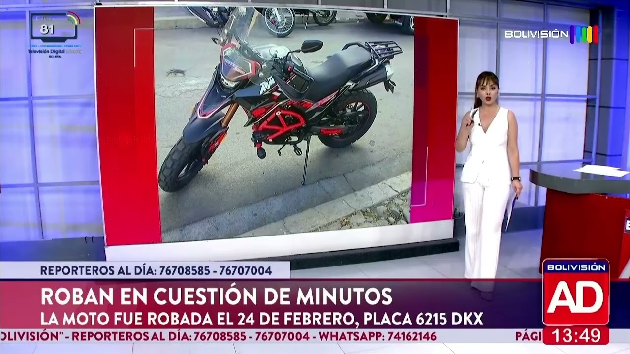 Vecinos denuncian robo de motocicleta en cuestión de minutos.