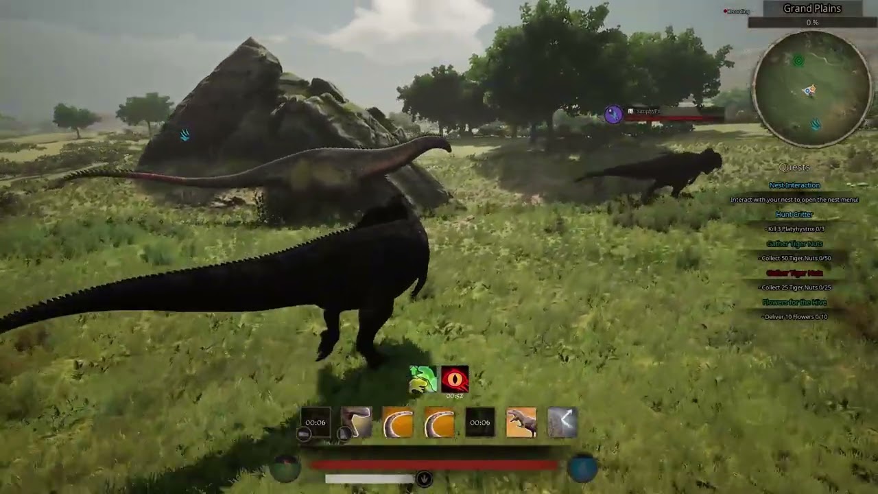 Path Of Titans| hunting Apatosaurus's as Giga Duo