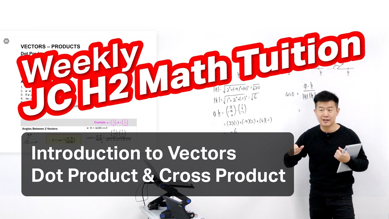 Let's Learn About Vectors Dot Product And Cross Product | A Level H2 Math