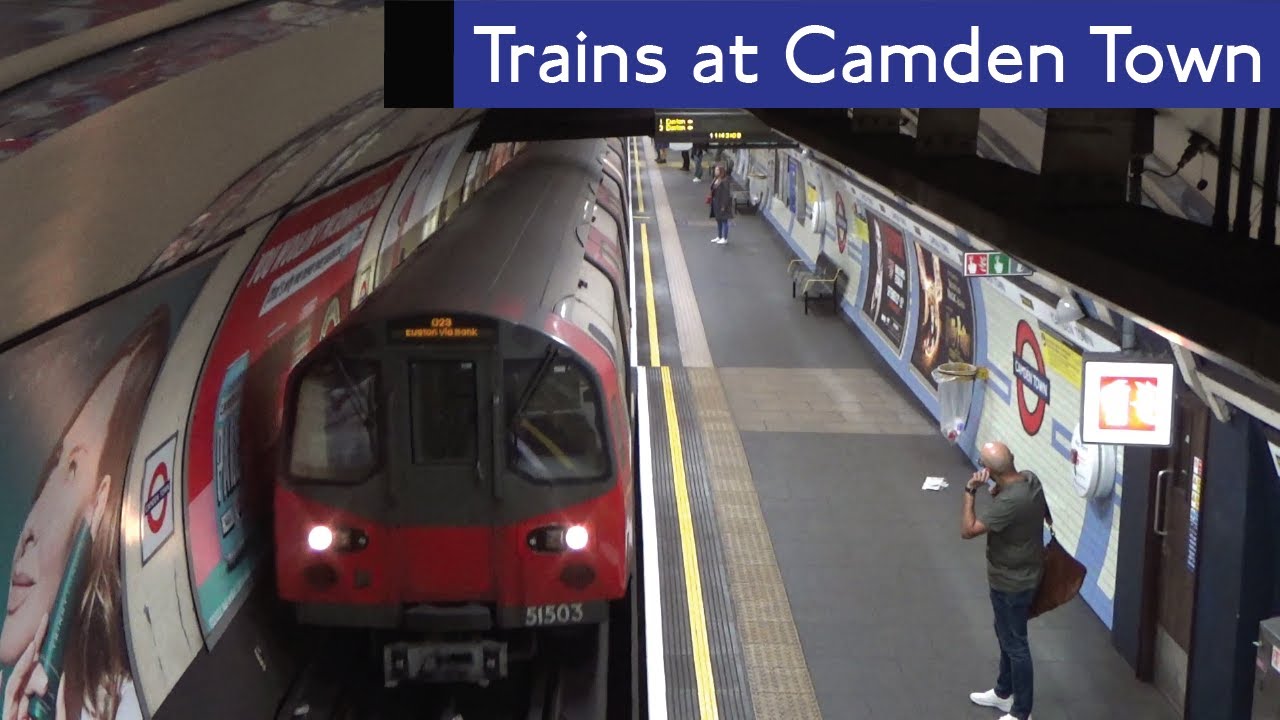London Underground: Northern line trains at Camden Town