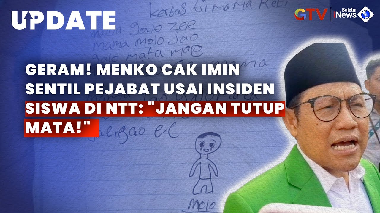 Geram! Menko Cak Imin Sentil Pejabat Usai Insiden Siswa di NTT: 