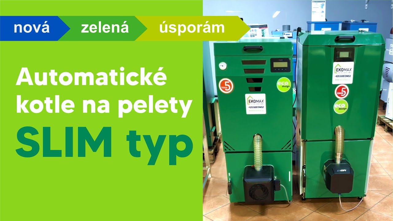 Kotle na pelety v malých rozměrech - SLIM typ - KotleMax