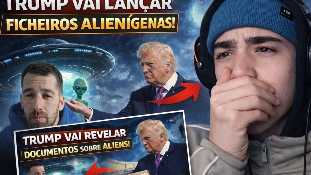 O TRUMP VAI DIVULGAR OS FICHEIROS DOS ALIENS-MiguelZ React