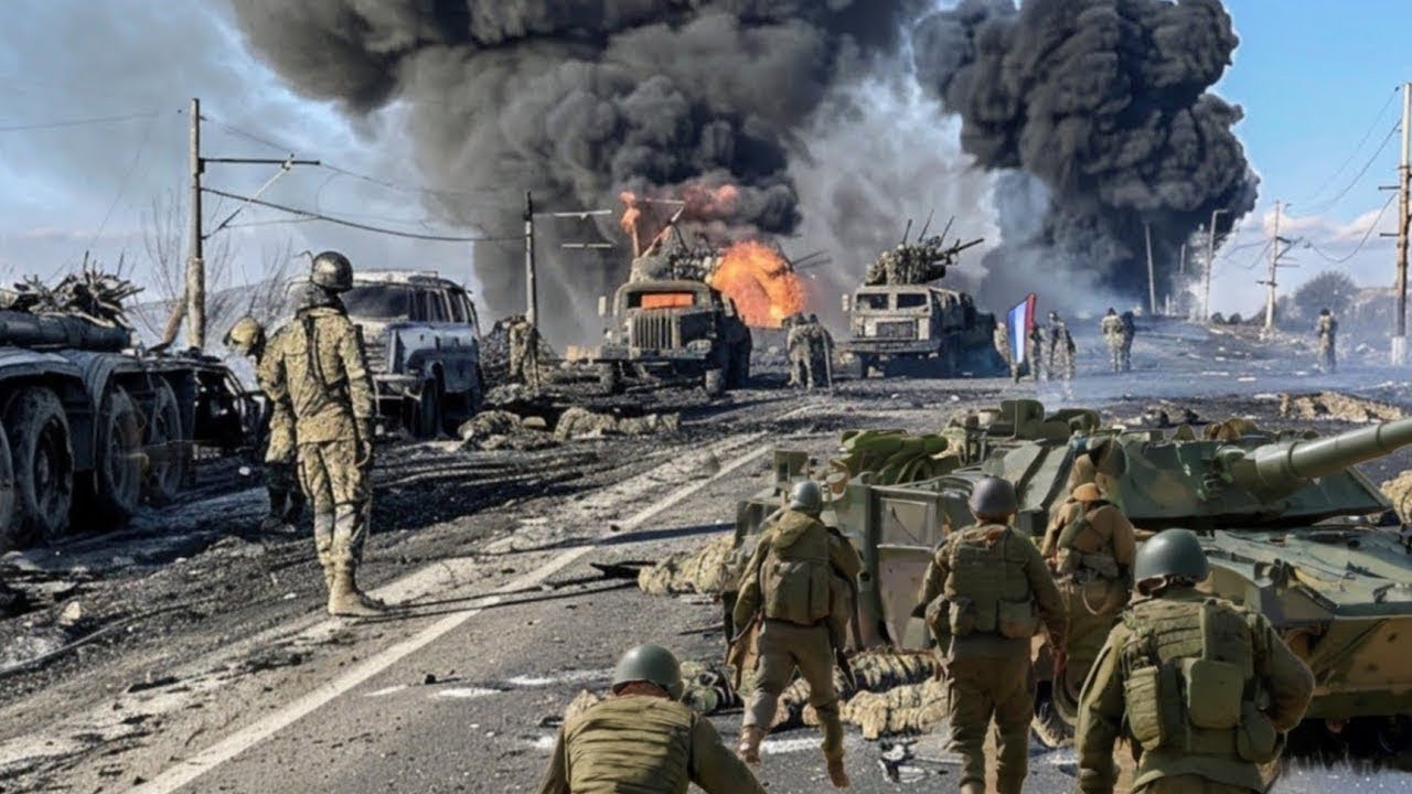 Россия в ярости! 77 боевых машин США и НАТО уничтожены российскими войсками.
