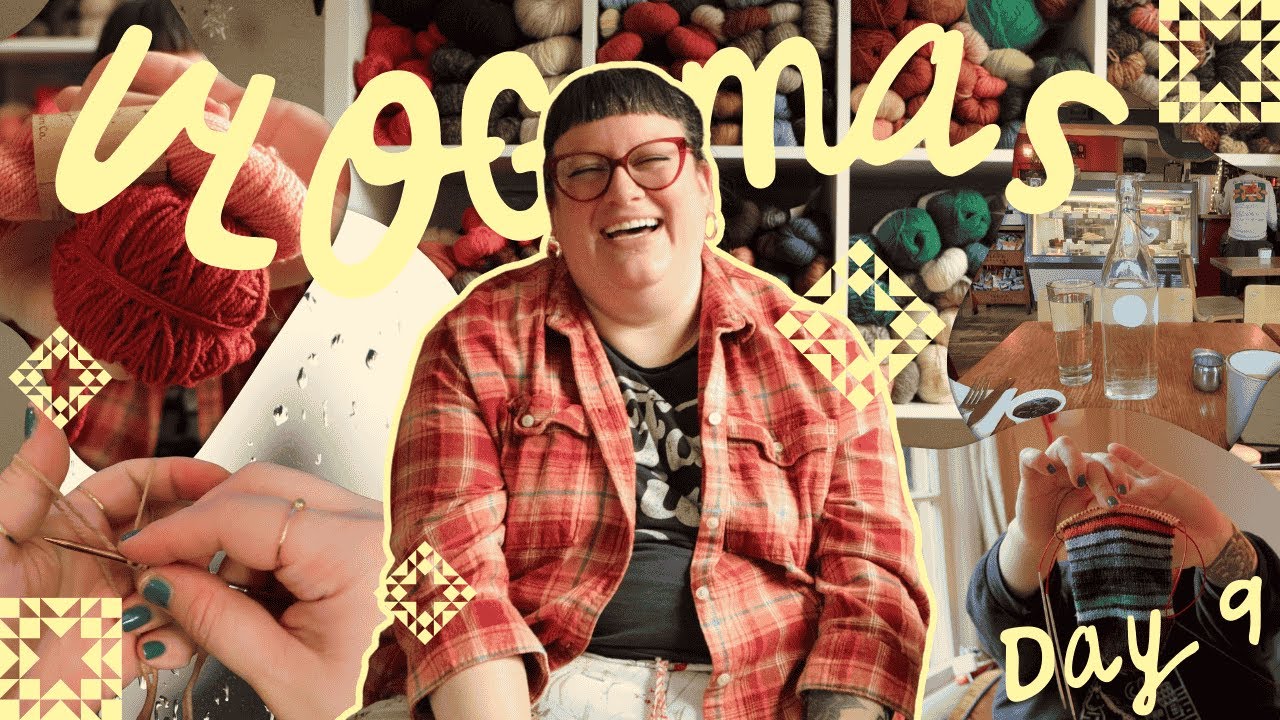 Knitting Vlogmas 2025 ✨ Day 9: A New Cast-On & Solo Lunch Date ✨ Cozy Vlog
