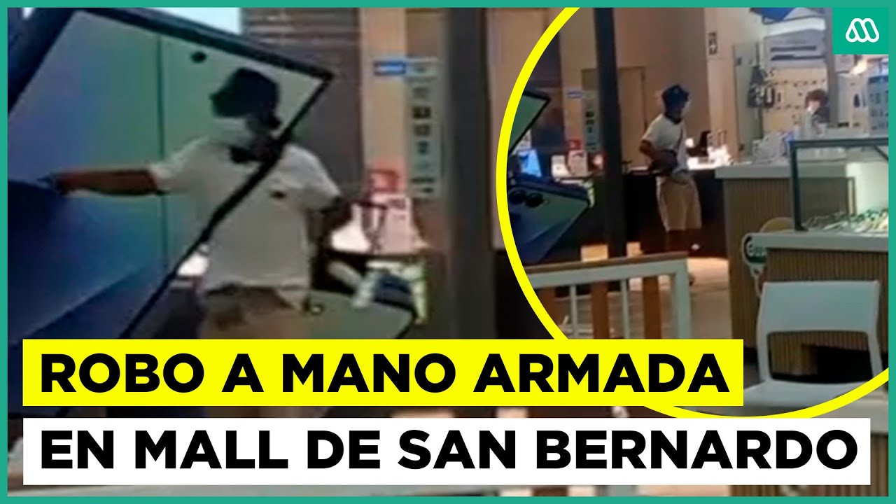 Delincuentes dispararon al aire: Registran asalto en tienda de tecnología en mall de San Bernardo