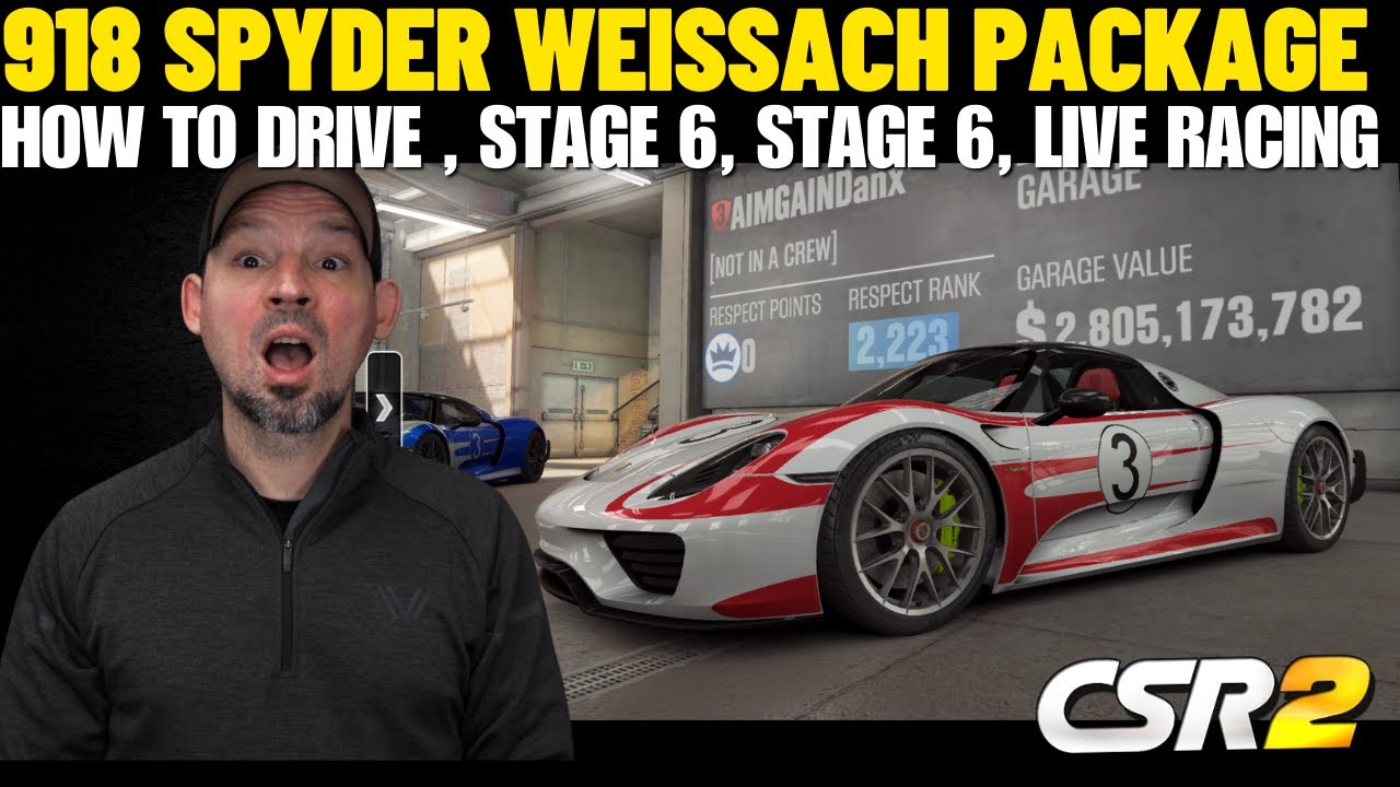 CSR2 918 Spyder Weissach Package | Shift, Tune, Review | Stage 5 | Stage 6 | Live Racing