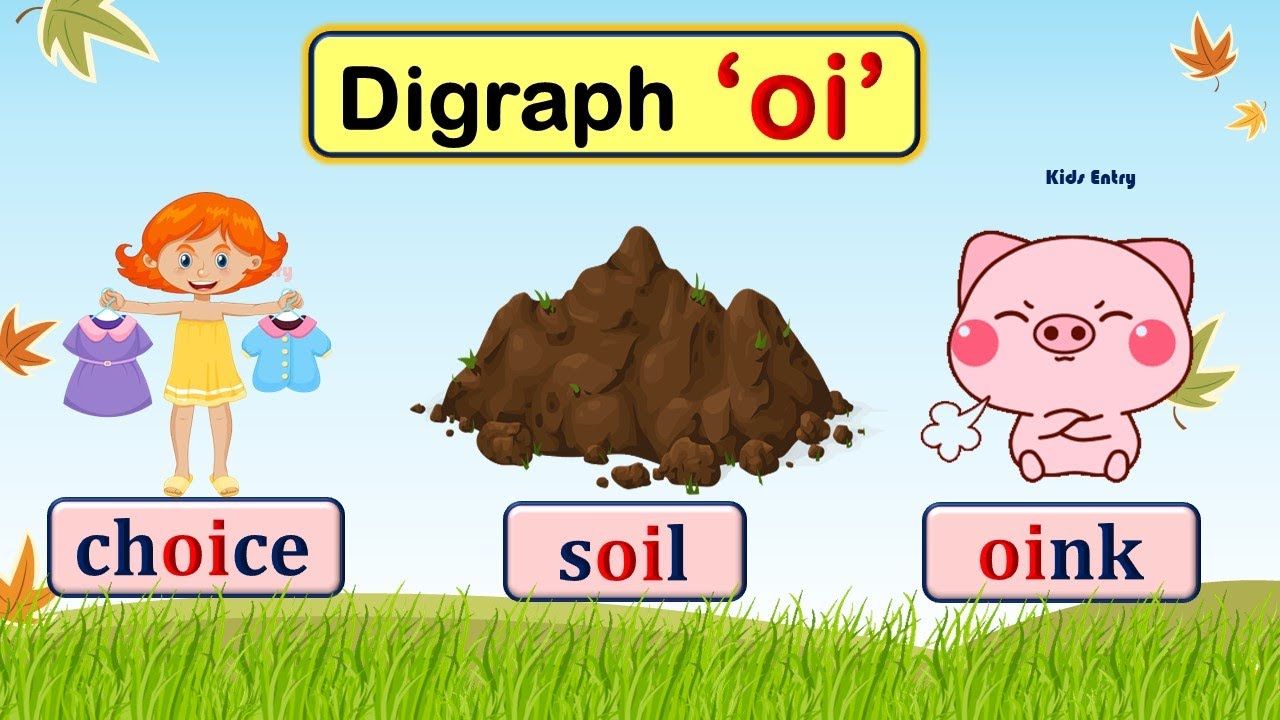 OI Digraph |  OI Sound Words | oi words | Phonic oi |Read and Learn Digraph oi - Kids Entry
