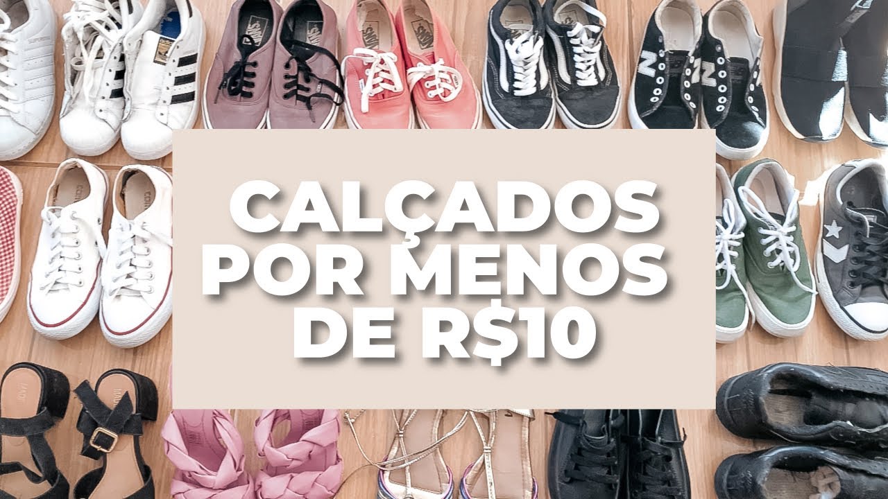 COMPRINHAS DE CALÇADOS DE BRECHÓS! | melhores preços e a maior compra do ano!