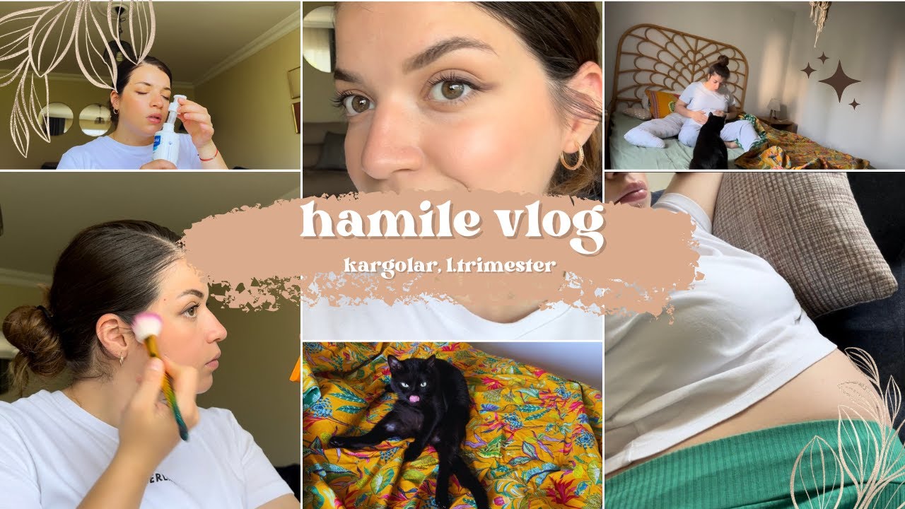 Hamile Vlog- Benimle 1/2 G&uuml;n- Kargoları A&ccedil;alım ve 1. Trimester Hakkında Konuşalım