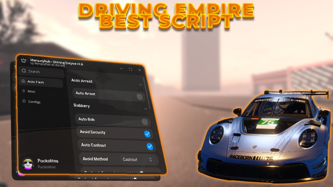 BEST Driving Empire Script 2026 - Auto Delivery, Auto Rob, Instant Arrest