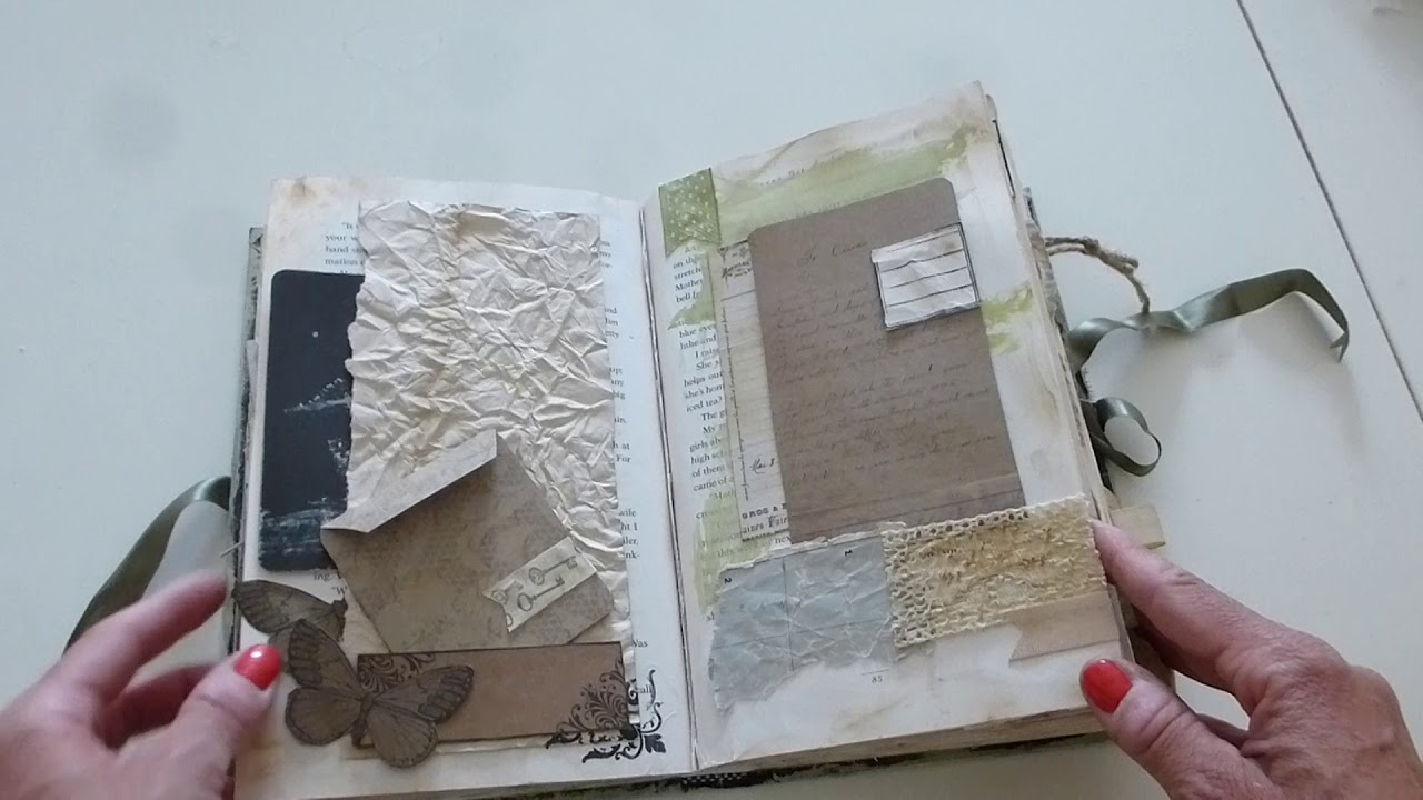 Vintage Altered Book Junk Journal Notebook ** SOLD  **