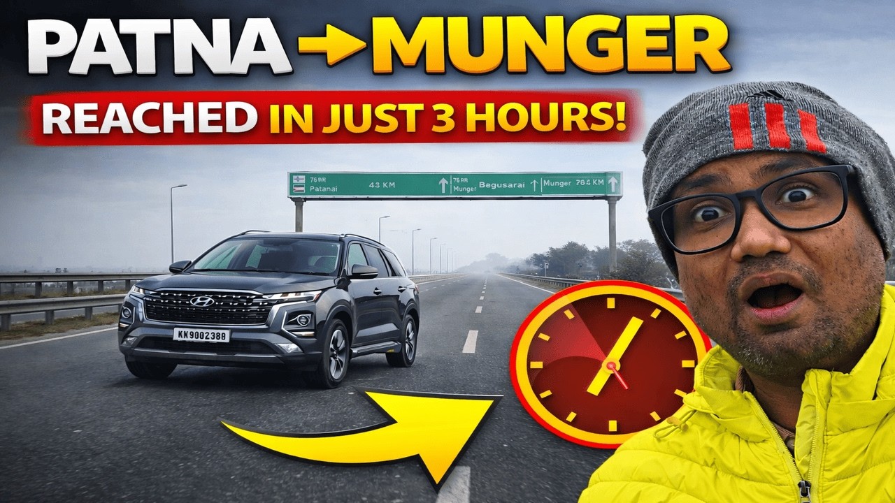 Patna (BR01) ➜ Munger(BR08) Road trip🚗 
