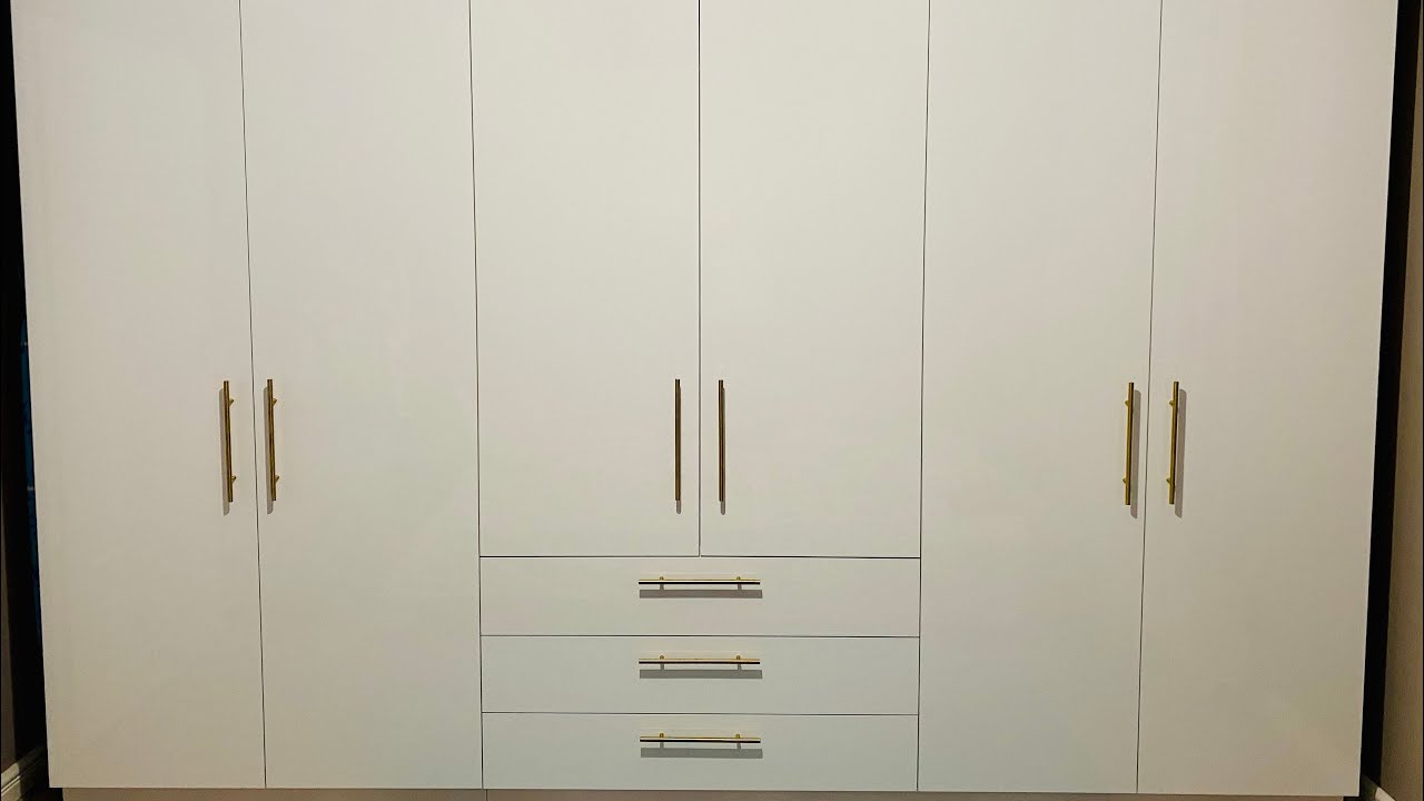 Montaj Dulap Dormitor din MDF High Gloss Alb