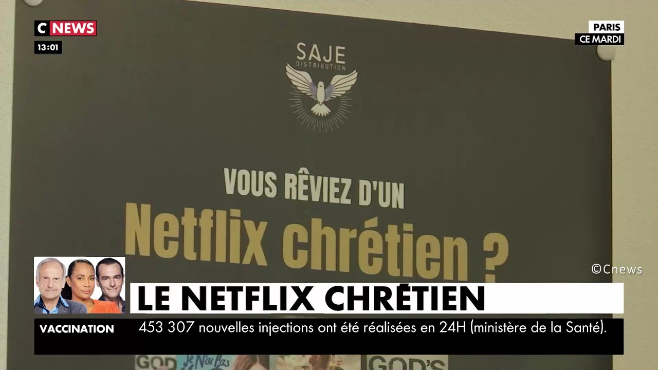 SAJE sur Cnews - Présentation de la plateforme Lefilmchretien