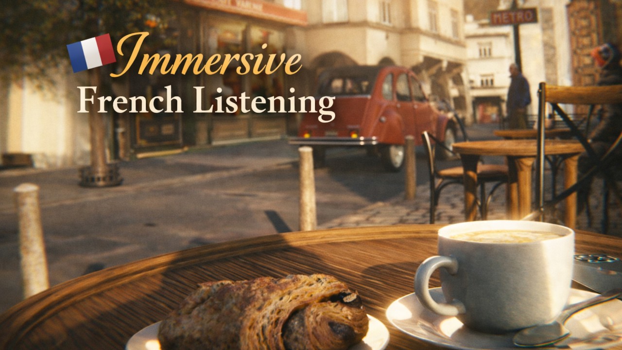 Un café avant le travail | Immersive French Listening (B1)