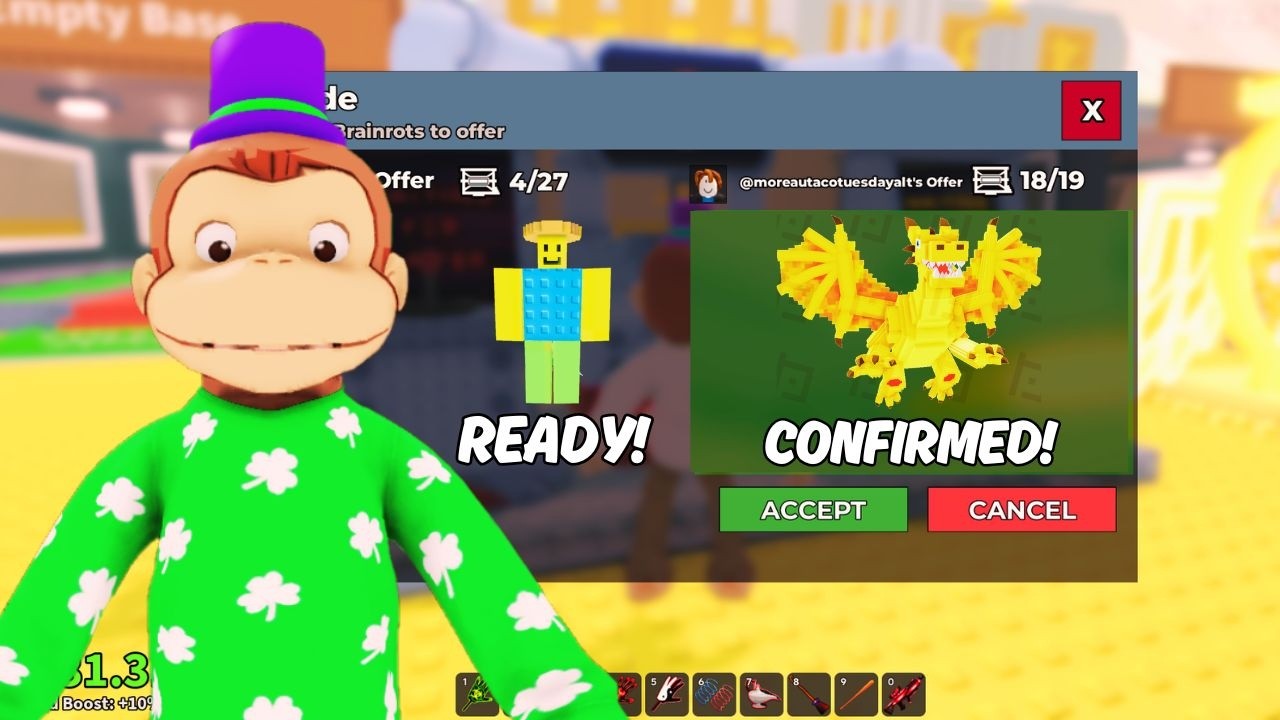 SECRET ADMIN ABUSE IN SAB + TRADING!🧠(ROBLOX) #shorts #roblox #sab
