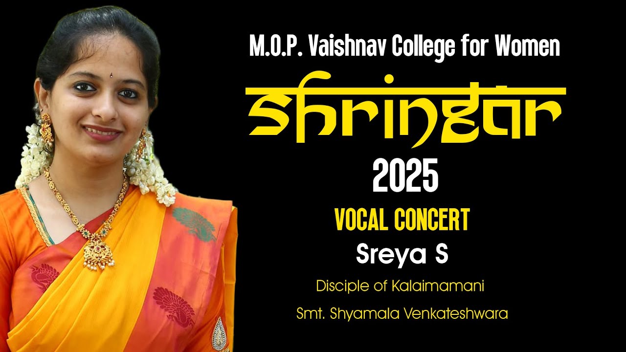 SHRINGAR 2025 | VOCAL CONCERT | SHREYA S | 11.12.2025