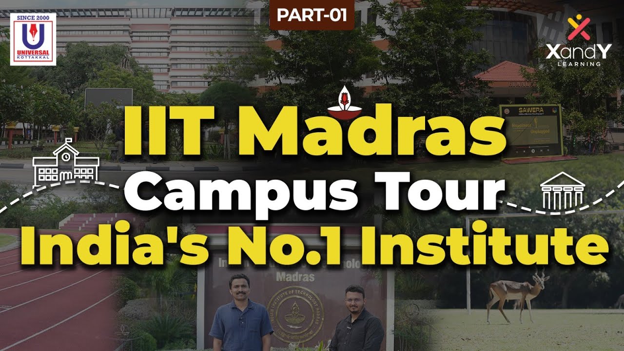 🏫 ഇതുപോലുള്ള ക്യാമ്പസുകൾ സ്വപ്നം കാണണം!!!  | IIT Madras Campus Tour - Part 1 #iitmadras #campustour