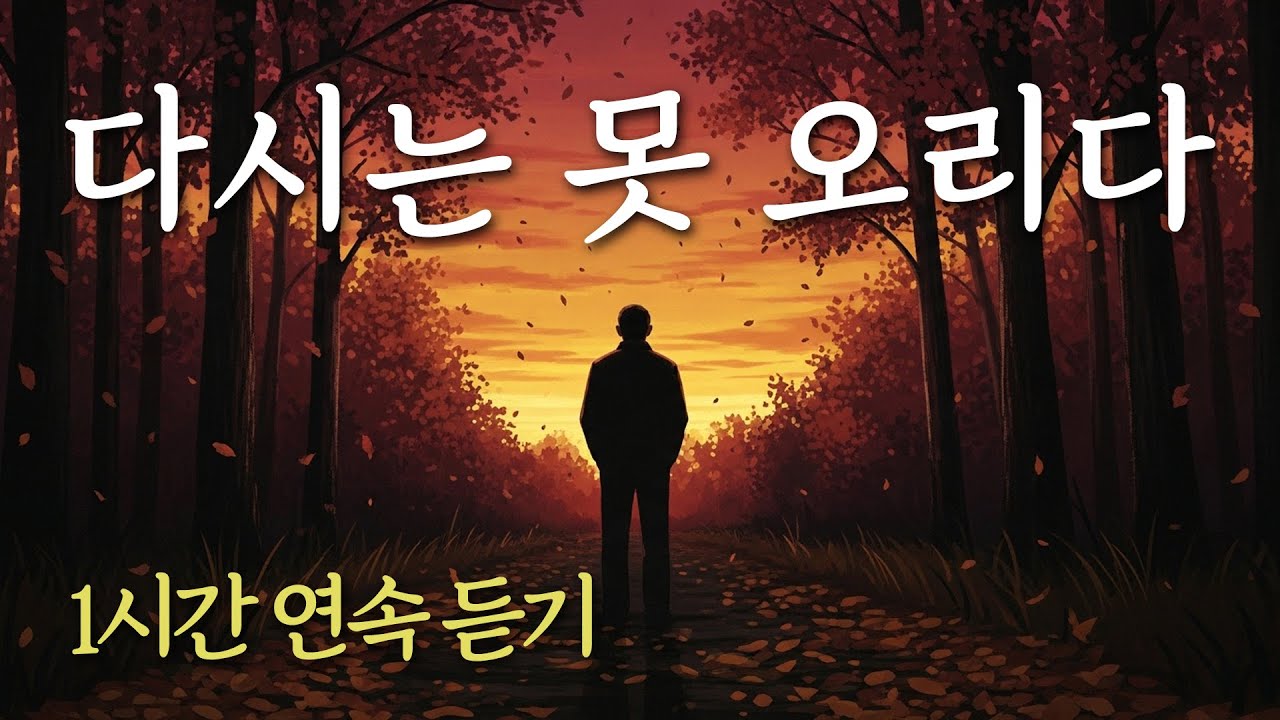 🎶 1시간 연속듣기 / 「다시는 못 오리다」 돌아올 수 없는 사랑을 향한 후회, 유일무이 트로트