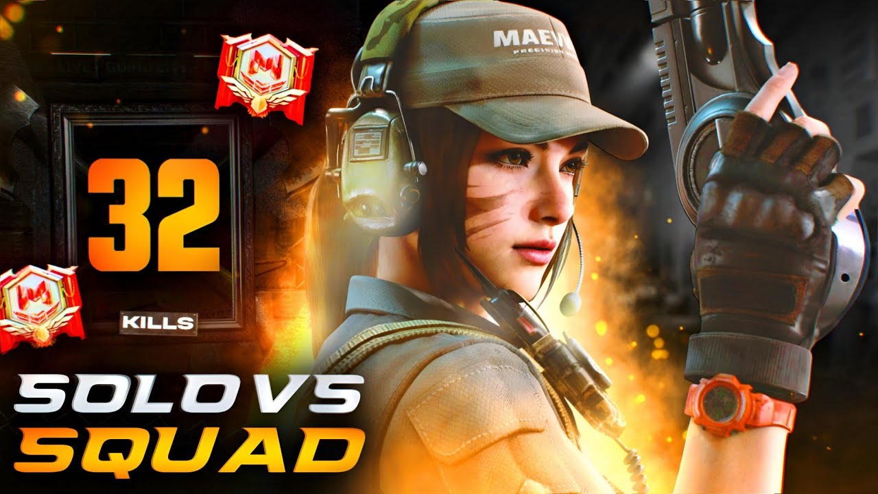 32 KILLS INTENSE SOLO VS SQUAD FULL GAMEPLAY CODM