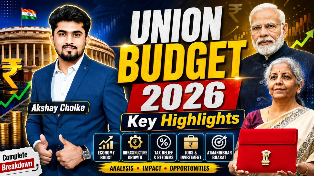 UNION BUDGET 2026 | BUDGET 2026 | NIRMALA SITARAMAN | BUDGET 2026 BY AKSHAY CHOLKE