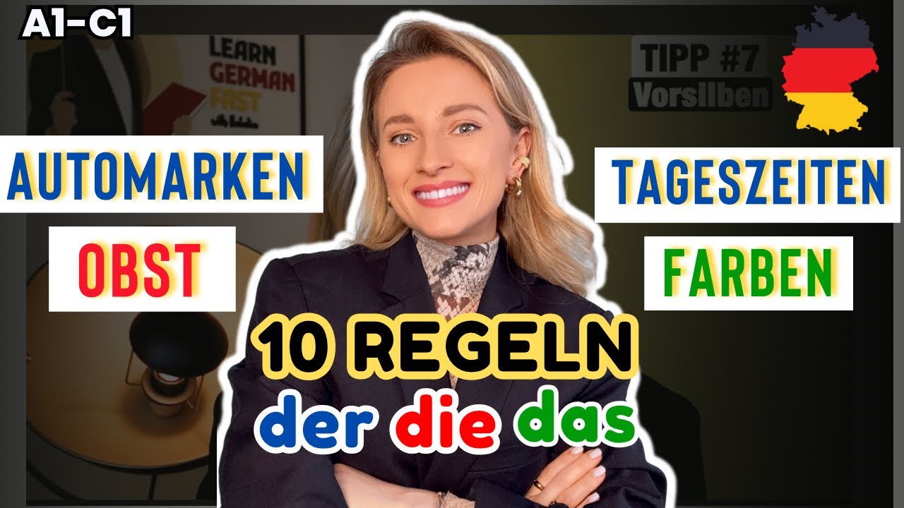 TOP 10 TIPPS zum Lernen der deutschen ARTIKEL 🇩🇪 - Learn German Fast
