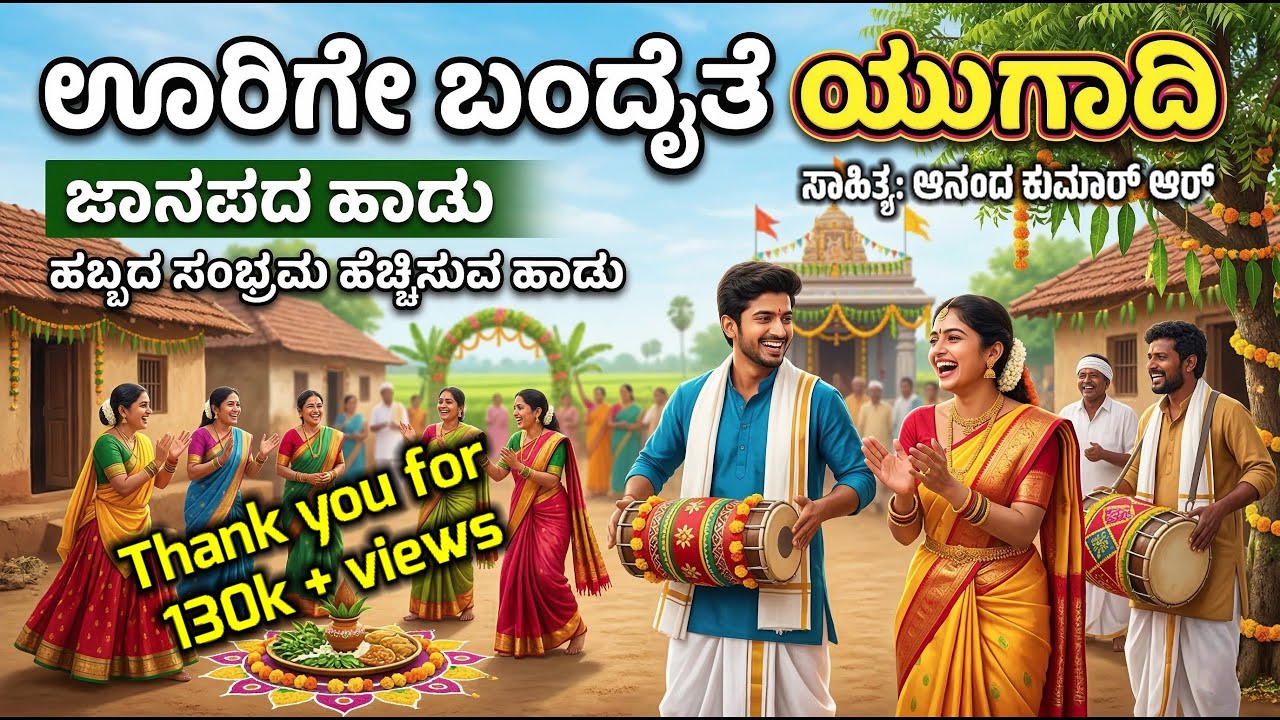 ಯುಗಾದಿ ಹಬ್ಬದ ವಿಶೇಷ ಜಾನಪದ ಗೀತೆ 2026 | Yugadi Kannada Folk Song | Yugadi Song Kannada