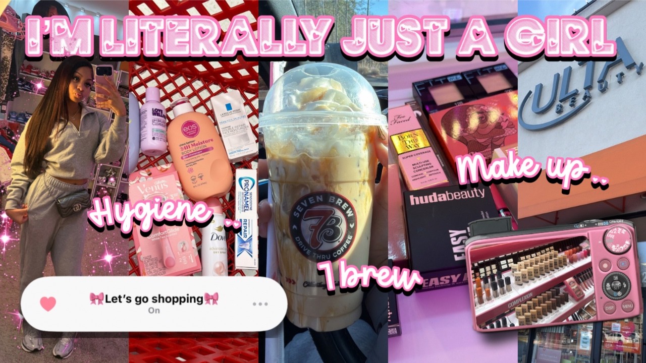 I’m literally just a girl 🎀 | restocking, makeup, hygiene, 7 brew, car wash || Ra’Mariah Alexia