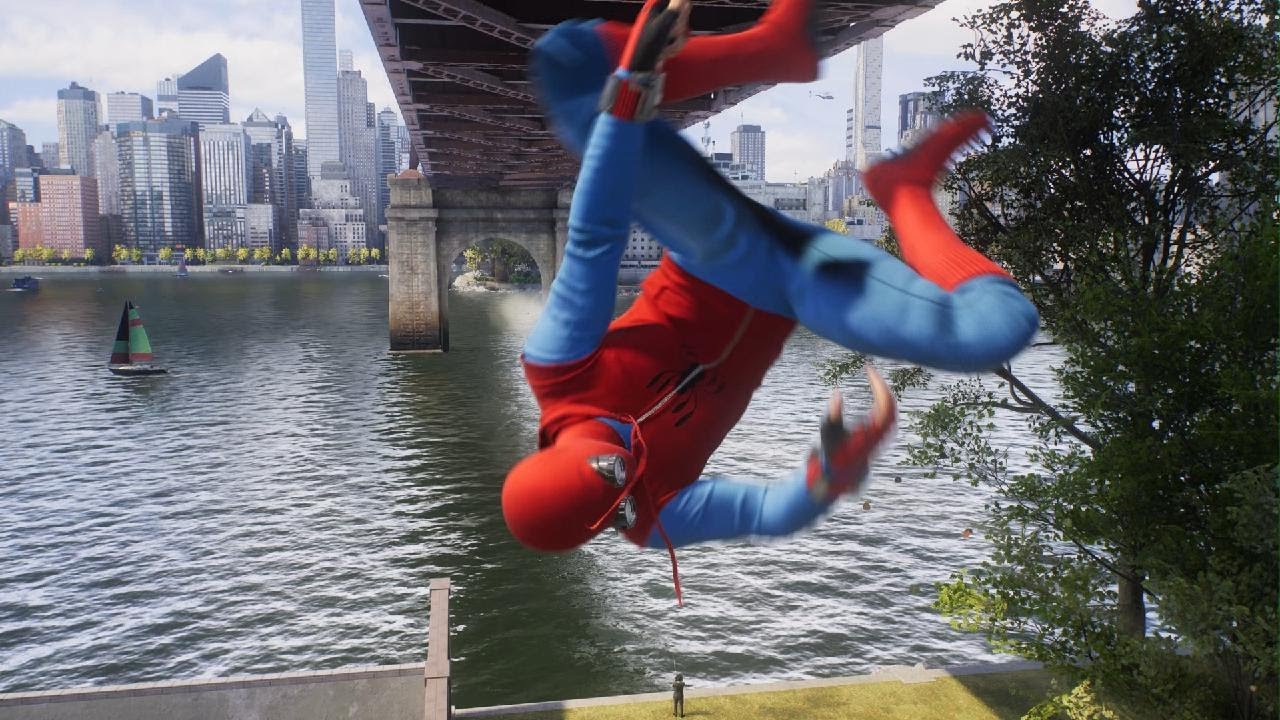 Marvel's Spider-Man 2 swinging