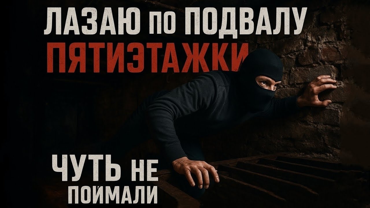 ЛАЗАЮ ПО ПОДВАЛУ ПЯТИЭТАЖКИ 👀 ЧУТЬ НЕ ПОЙМАЛИ ☠️