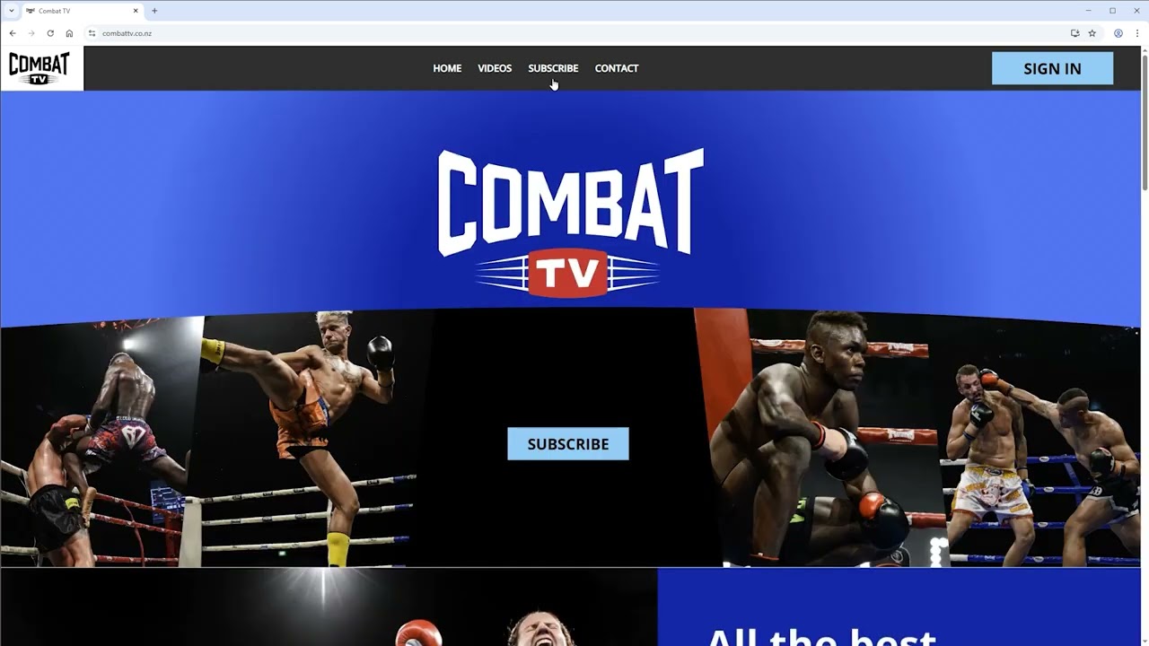 Combattv.co.nz is live! NZ's biggest fight library!. What I have been doing for the last 30 years.