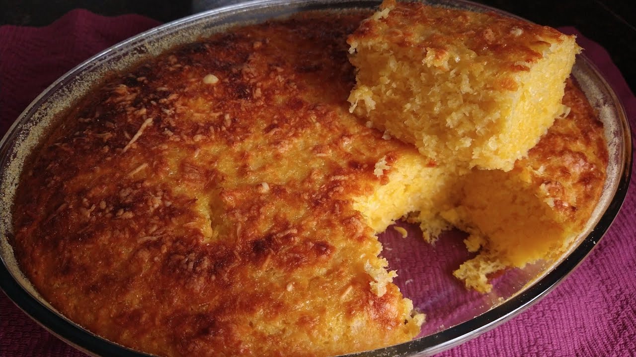 BOLO PAMONHA FEITO COM BAGAÇO DE MILHO || BOLO DE BAGAÇO DE MILHO