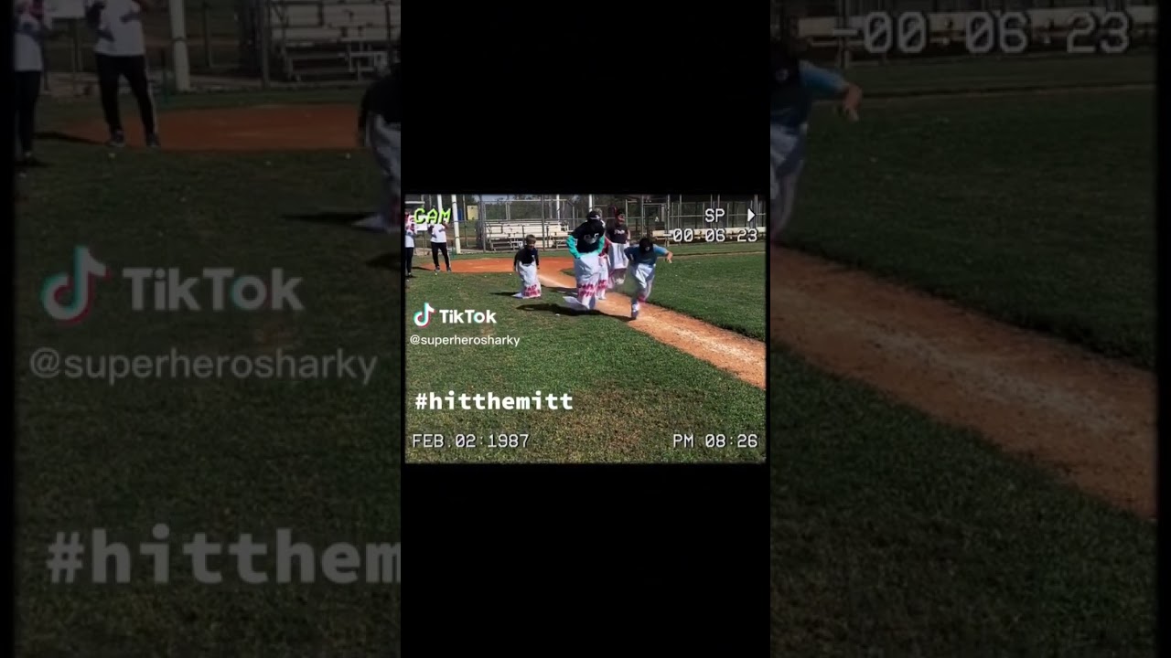 Hit The Mitt events are  FUN! #baseballfun #rookieseason #youthbaseball #baseballhat