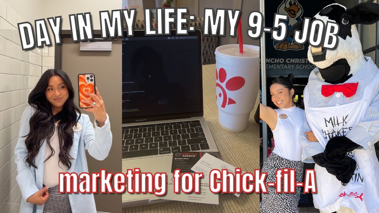 DAY IN MY LIFE: my 9-5 marketing job for Chick-fil-A!