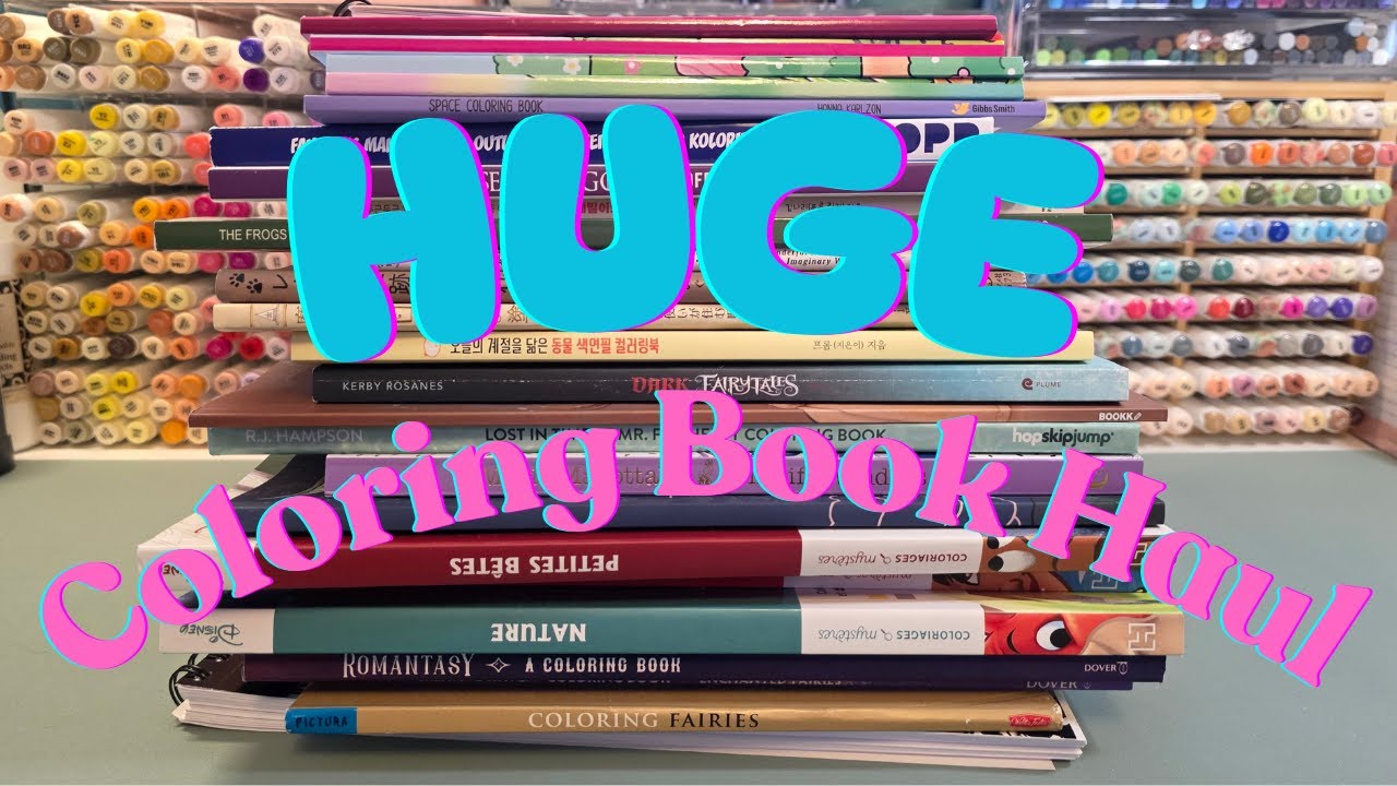❤️My BIGGEST Coloring Book Birthday Haul EVER!❤️