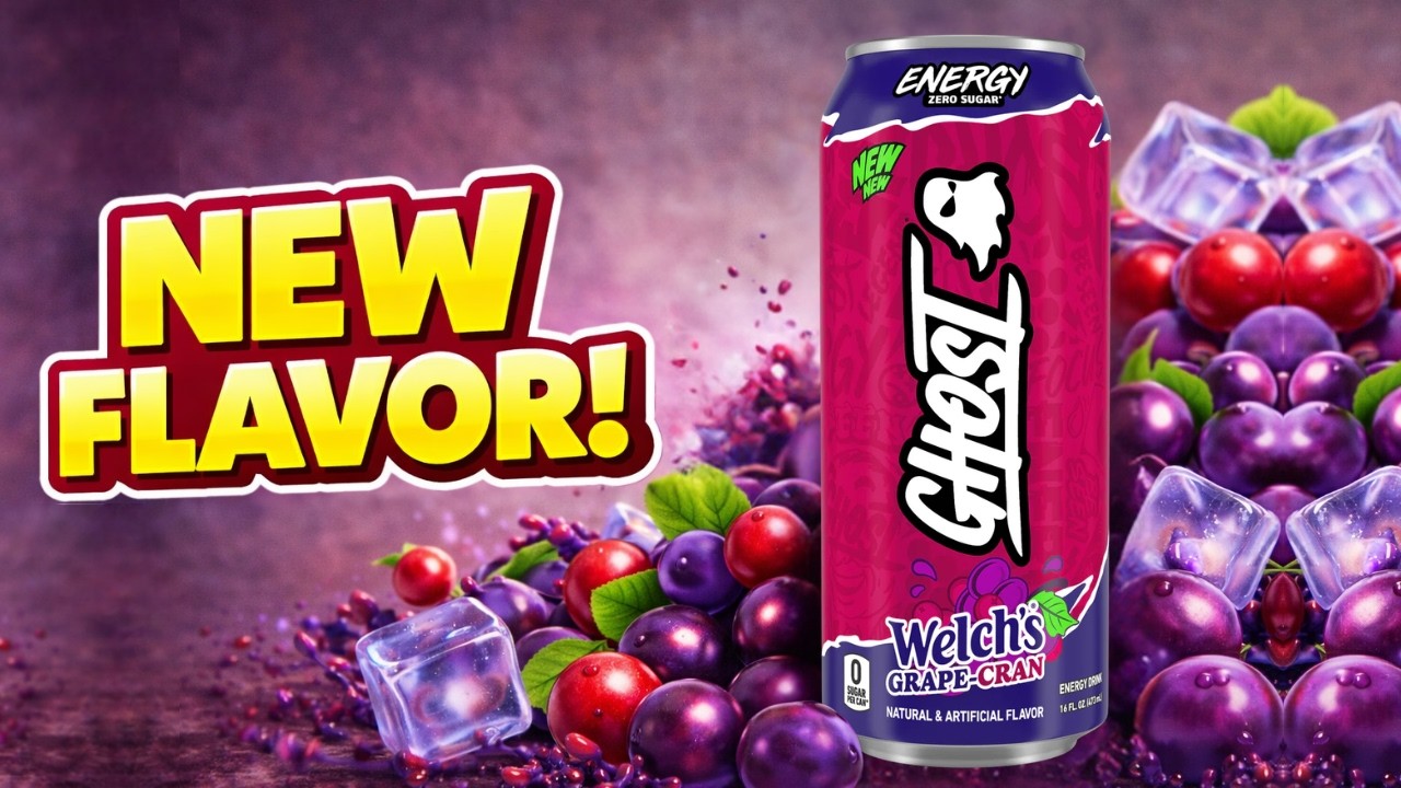 Новый вкус энергетического напитка Ghost Energy! Обзор Welch’s Grape-Cran