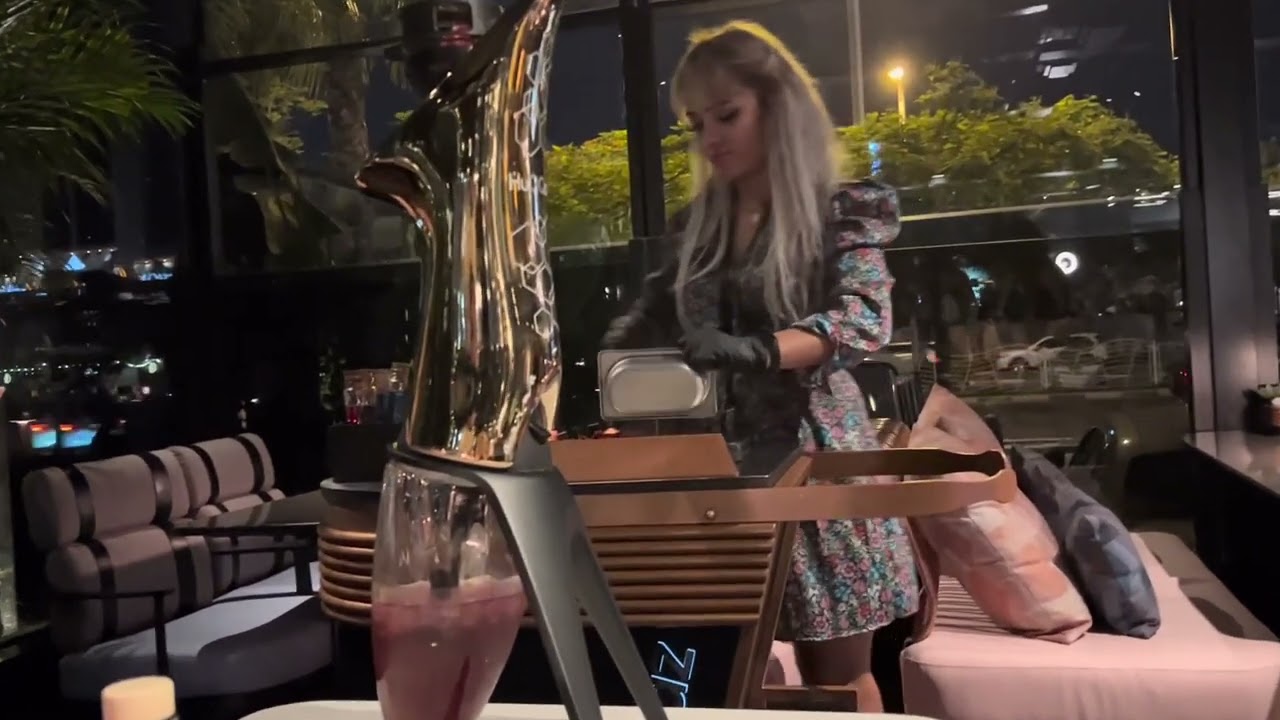 Huqqabaz sheesha & restaurant. Amazing and classy restaurant and cafe in Dubai.
