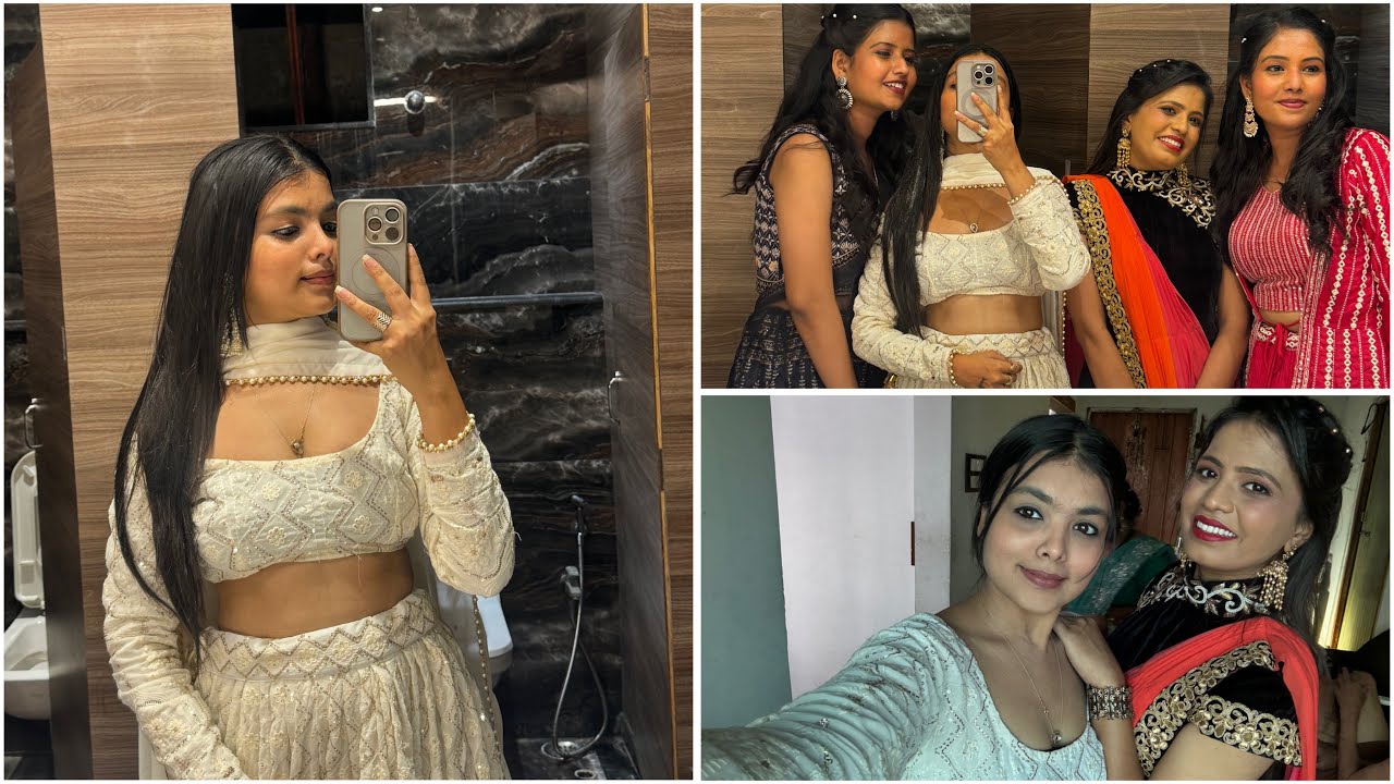 My new Lehnga 😍 || bhen ke sangeet || kolkata || alkaagarwal