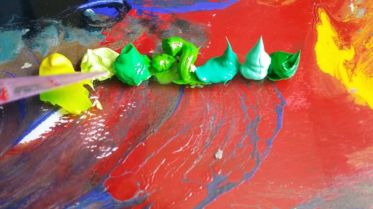 MIXING OIL PAINTS: Bright Bright Green