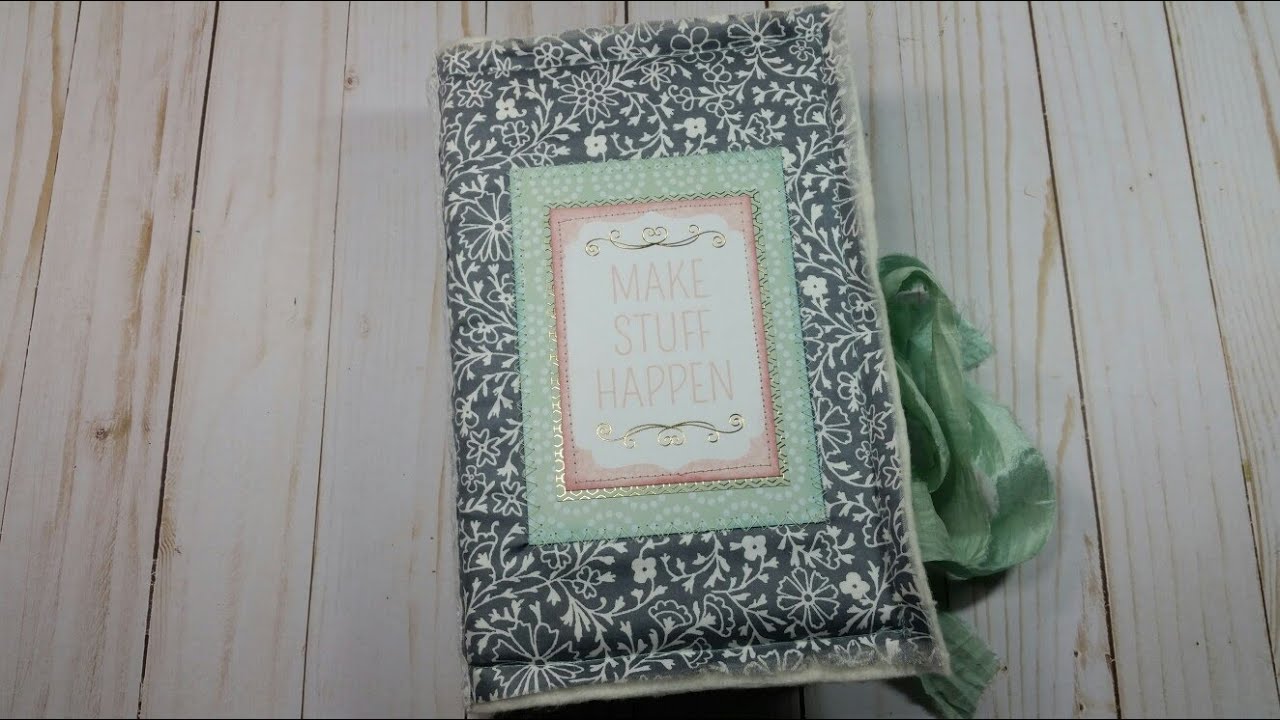 Fabric Softcover Junk Journal Flip Through; with Inspirational Journal Prompts (SOLD)