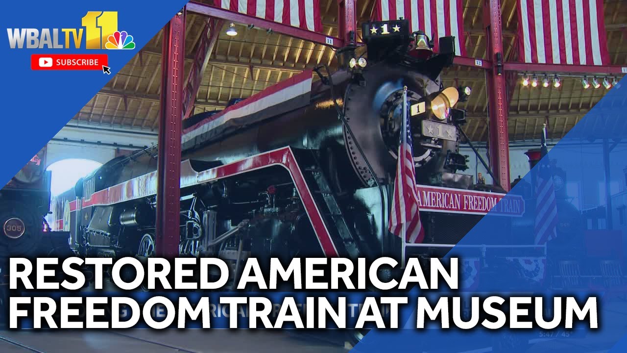 Crew restored American Freedom Train at B&O Railroad Museum