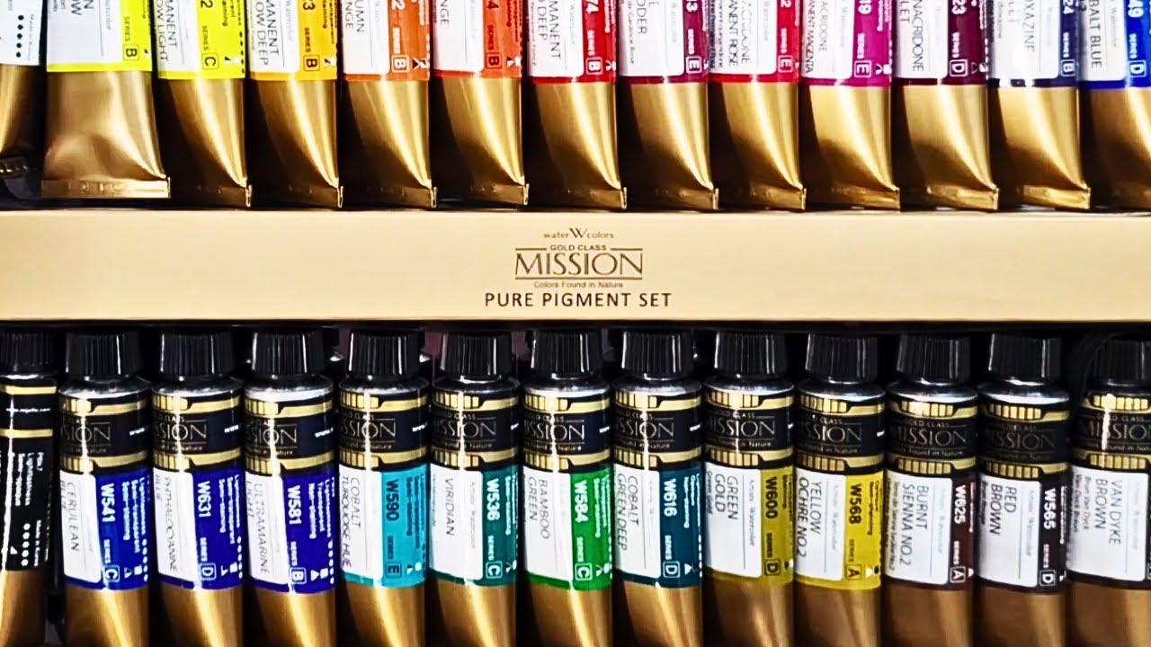 FINALLY trying the Mission Gold Pure Pigment Watercolor Set!