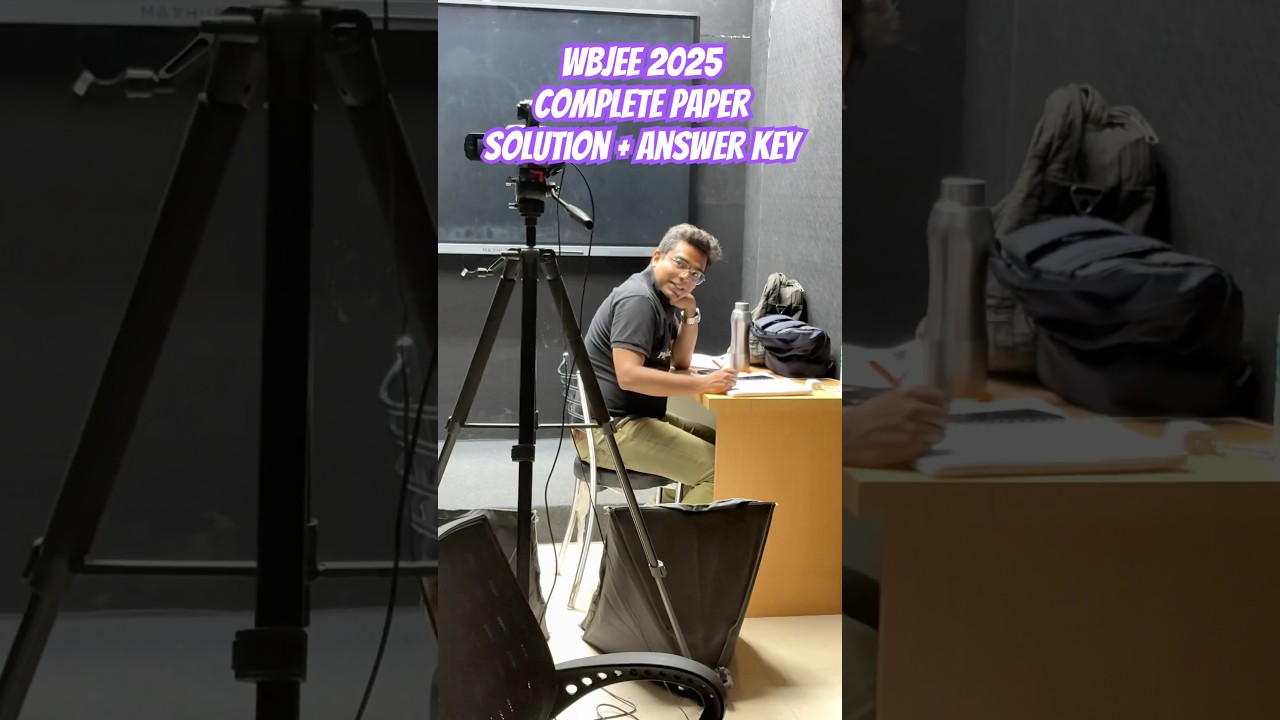 #Wbjee2025 Answer Key Live | #Wbjee Paper Solution 😎 #wbjeepaper