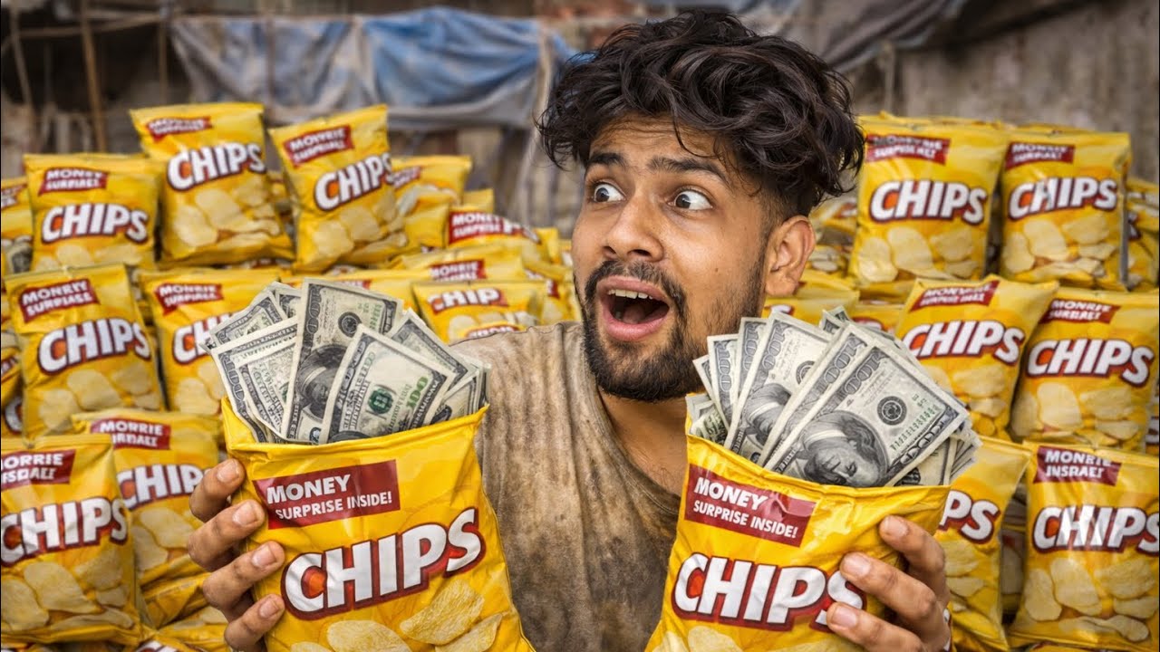 Opening 100 chips packet😱