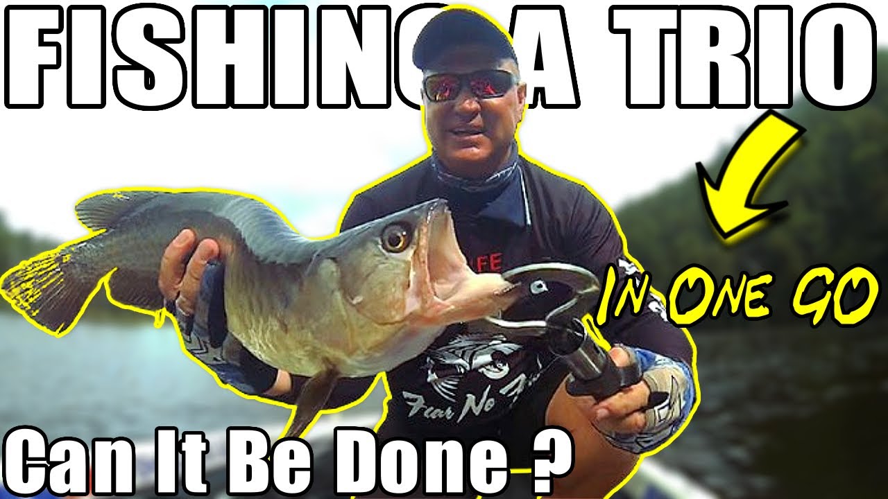 "FISHING A TRIO" In One Day @ Lake Borumba Queensland (Detailed)