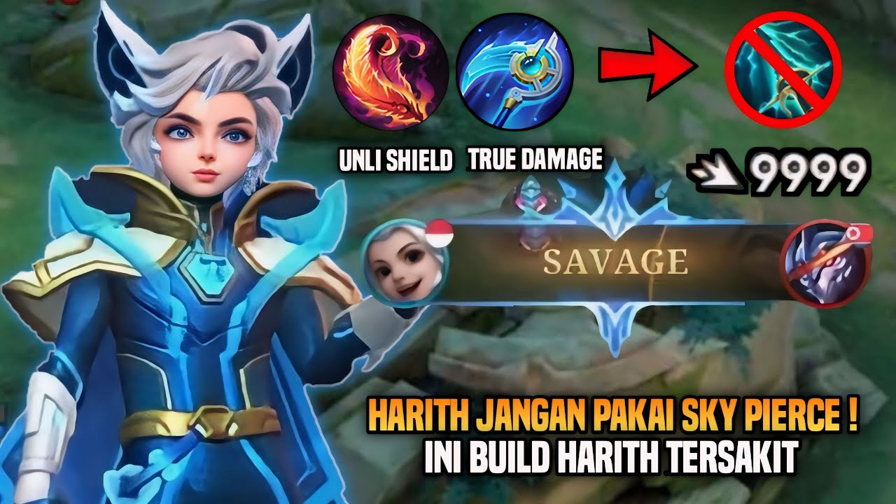 INI BUILD HARITH PALING MENGERIKAN ! JANGAN MENGGUNAKAN SKY PIERCER ! HARITH TOP 1 GLOBAL - MLBB