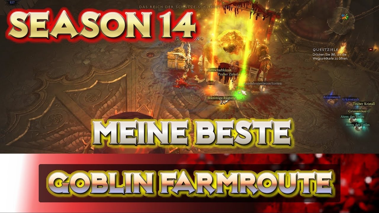 Diablo 3 - Saison 14 - Beste Goblin Route | Farm Guide | Farm Route | German