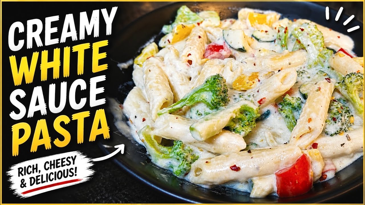 Pasta in White Sauce | Indian White Sauce Pasta | रेस्टोरेंट के जैसा वाइट सॉस पास्ता 