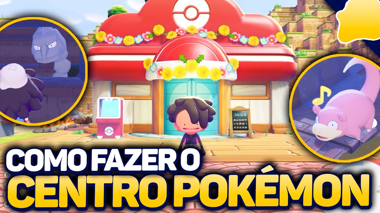 Como RECONSTRUIR O CENTRO POKÉMON de Pokémon Pokopia